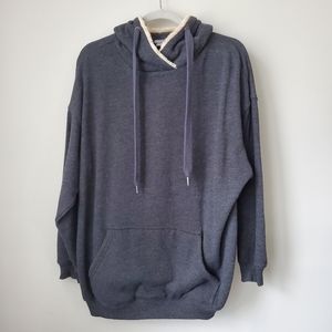 Aerie sherpa lined hooded Sweatshirt small